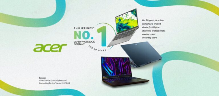 Acer extends 20-year leadership as the Philippines’ #1 laptop brand in 2026